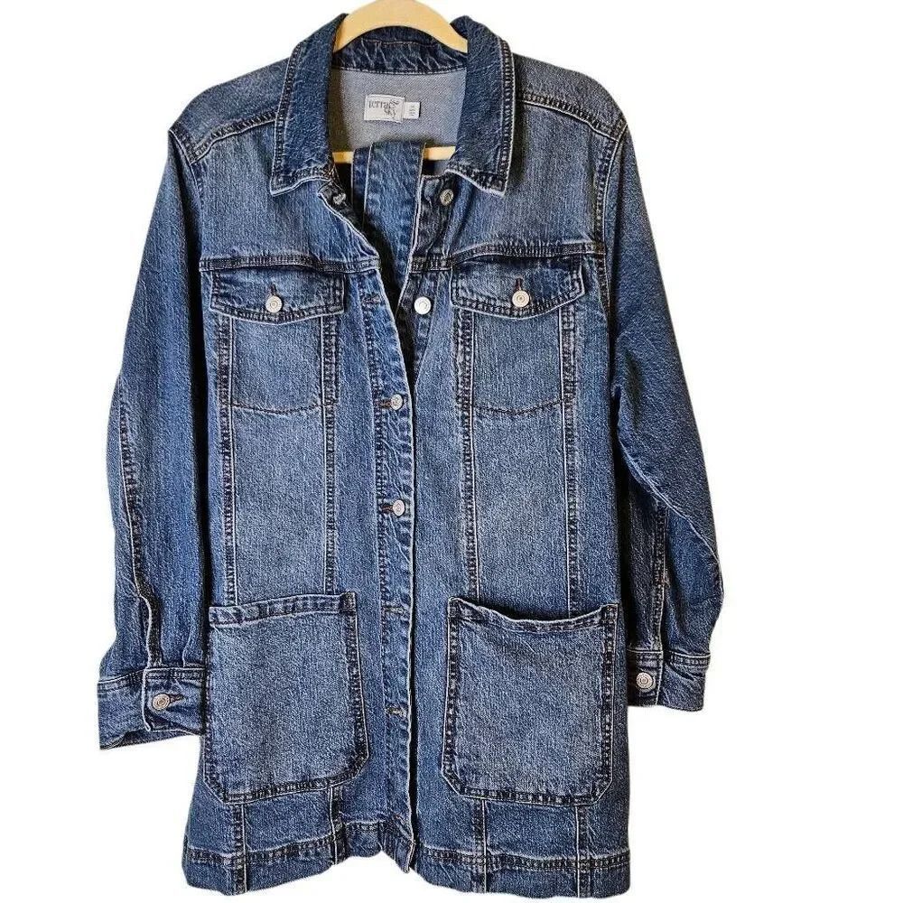 Terra & Sky denim trucker style jacket. XL.